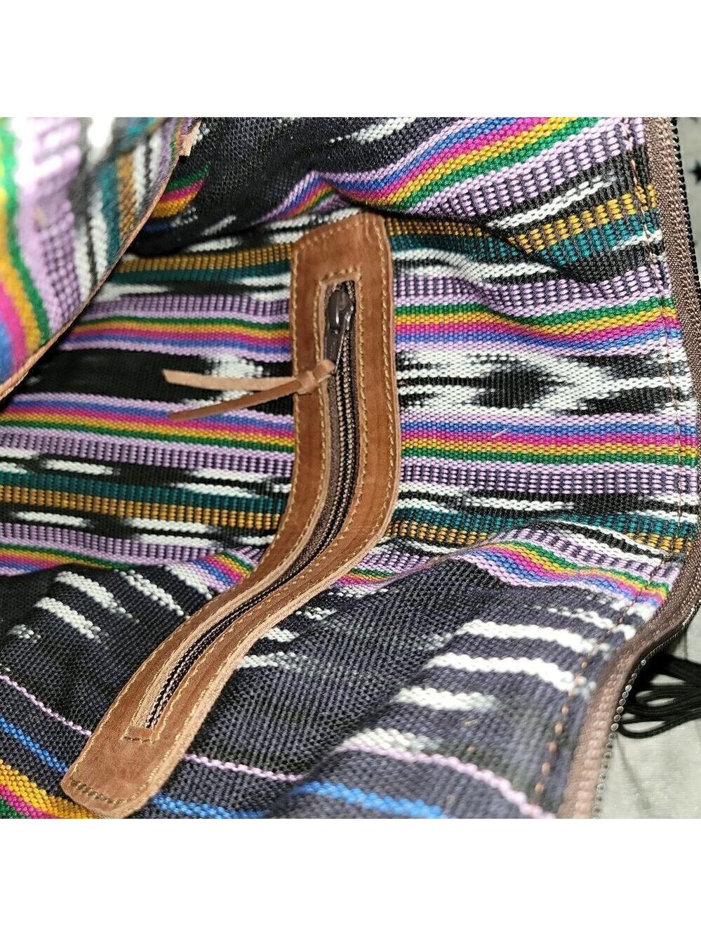 Custom Made Basketweave Fringe Hobo Purse. - Picture 2 of 13